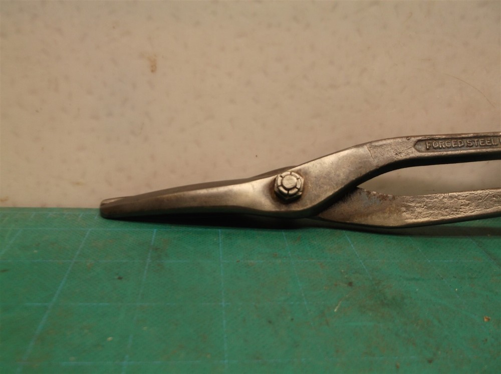 Vintage Blue Bird 10" tin snips
