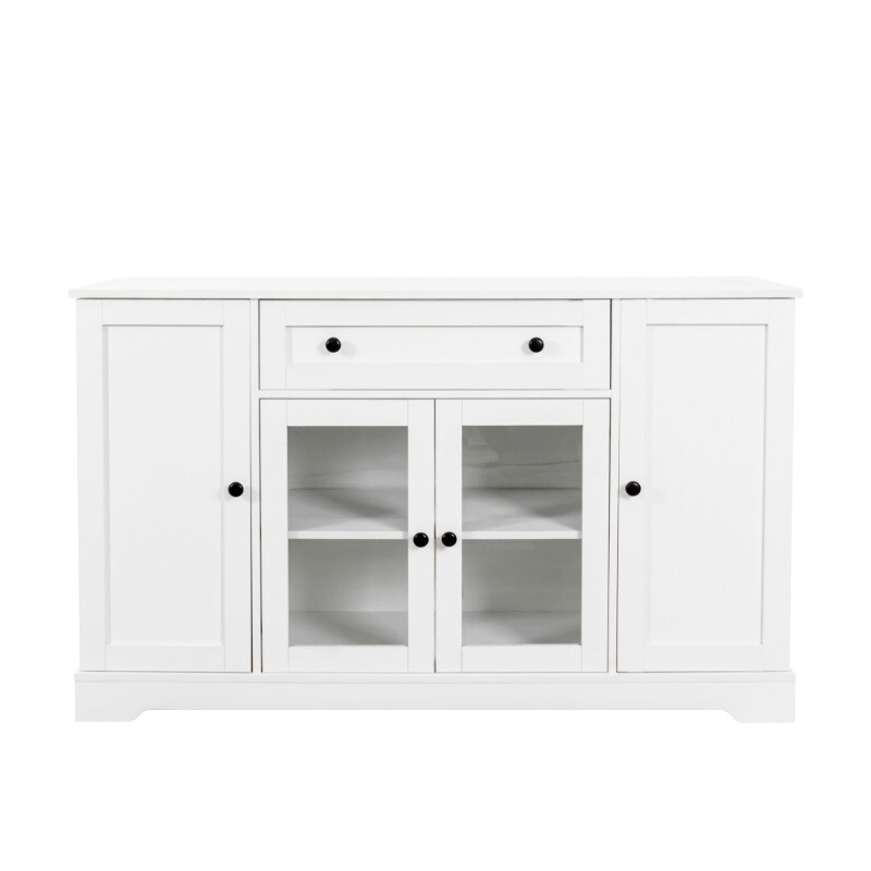 Buffet Cabinet with Storage Modern Sideboard Buffet with Doors Wood Coffee Bar