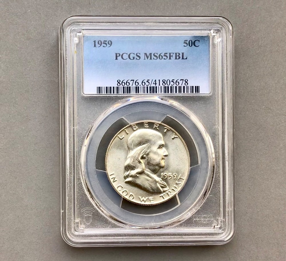 1959 Franklin PCGS MS65FBL DDR Type 2/1