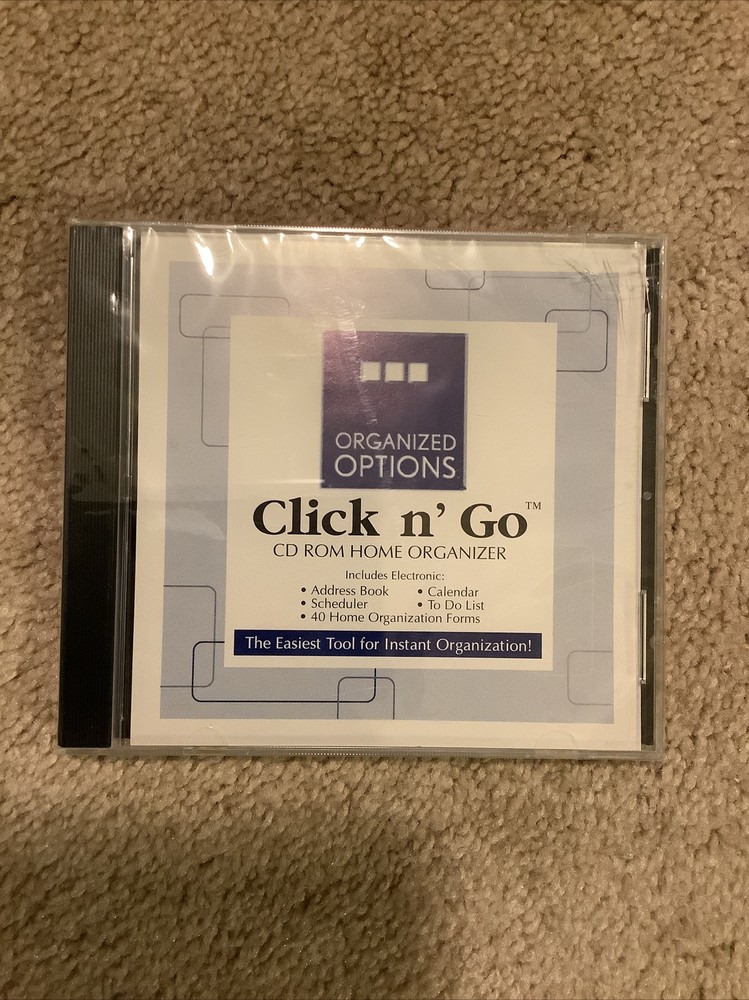 New Click N’ Go Computer CD ROM Home Organizer