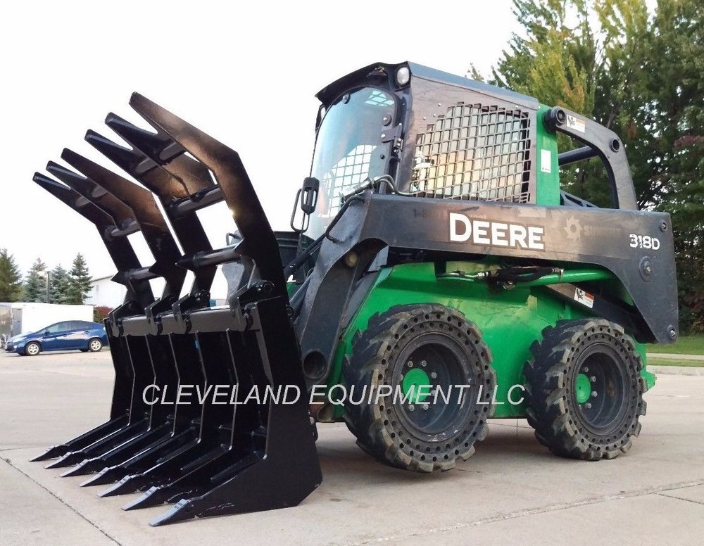NEW 78" SEVERE-DUTY ROOT GRAPPLE RAKE ATTACHMENT Takeuchi Case Skid-Steer Loader