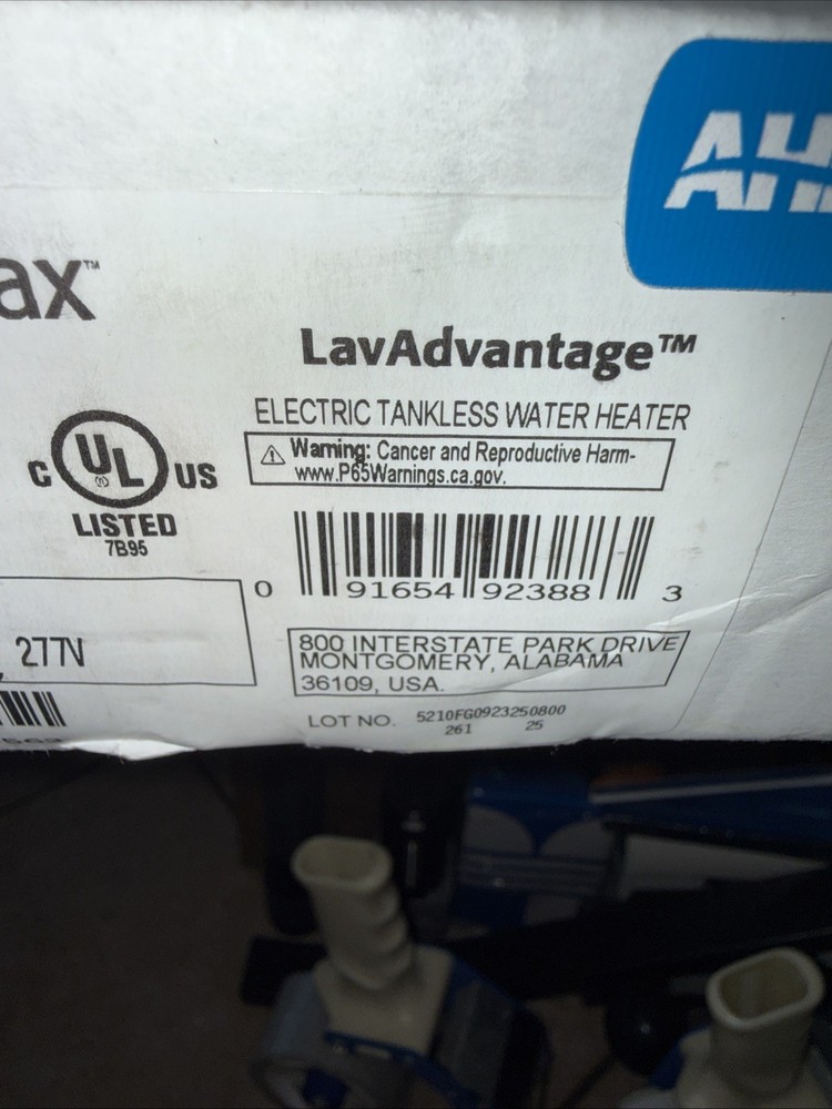 New OEM Eemax LavAdvantage 8.0 Kw 277V Electric Tankless Water Heater SPEX80T