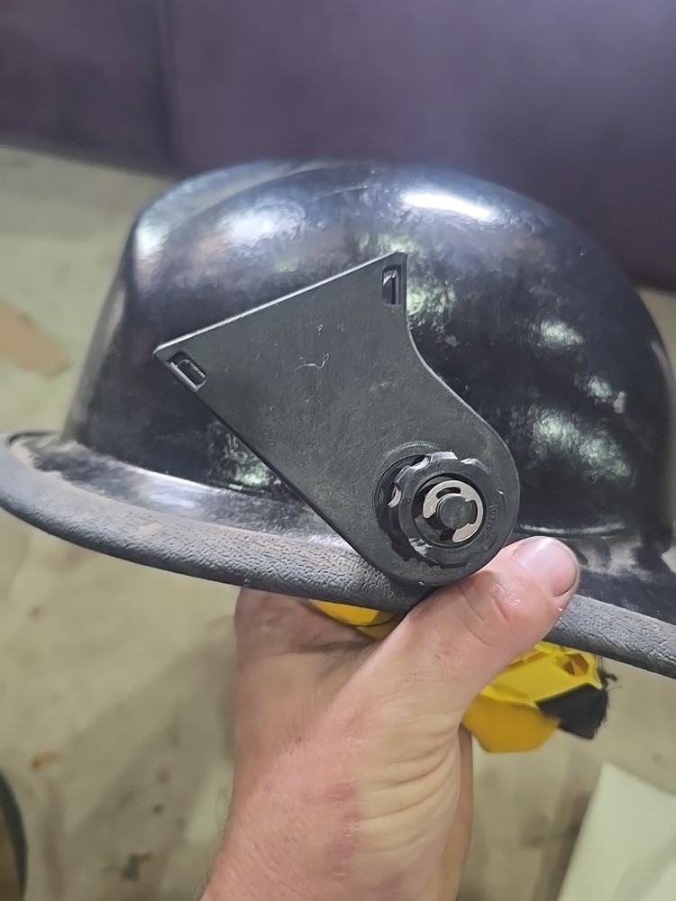 Black Fire Fighter Helmet