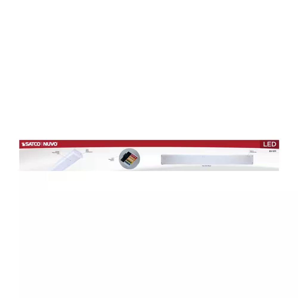 4' LED Ceiling Wrap, 5 Cct Selectable, 39 Watts, 120/277 Volts, White