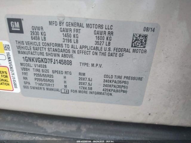TRAVERSE 2015 Glove Box 4896739
