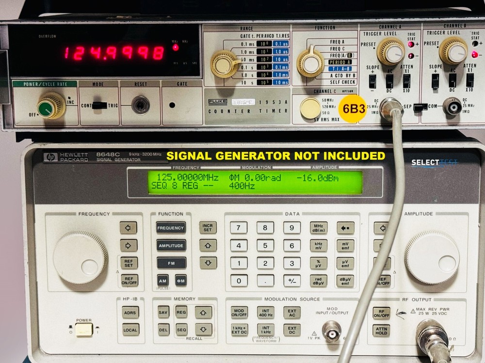 FLUKE 1953A UNIVERSAL FREQUENCY COUNTER / TIMER ****LOOK**** (REF.: 697N)