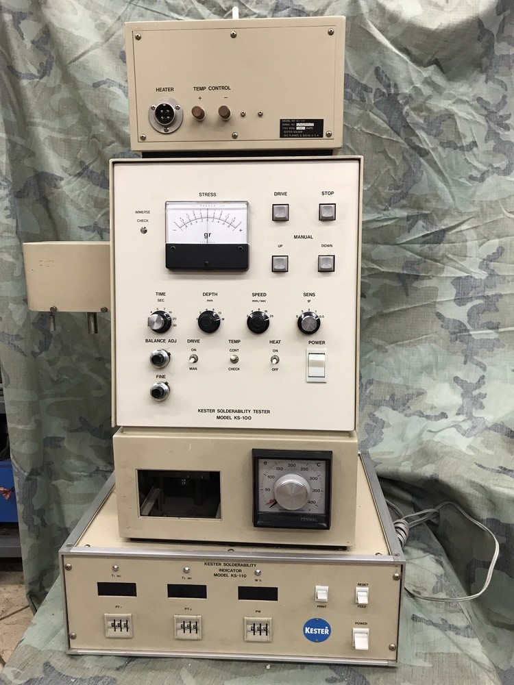 Kester Soderability Tester Ks-100, Indicator Ks-110 & Ks-120