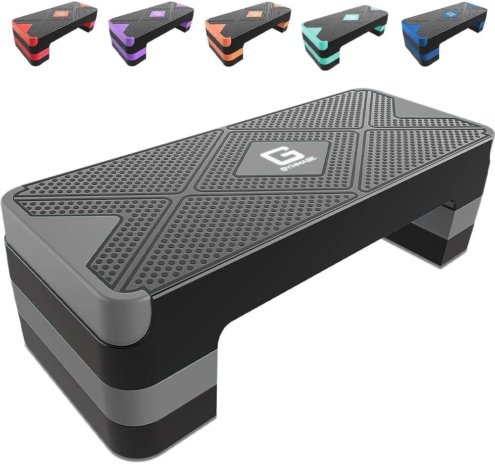 Aerobic Exercise Step, Adjustable Aerobic Stepper for Exercise, Workout Step ...