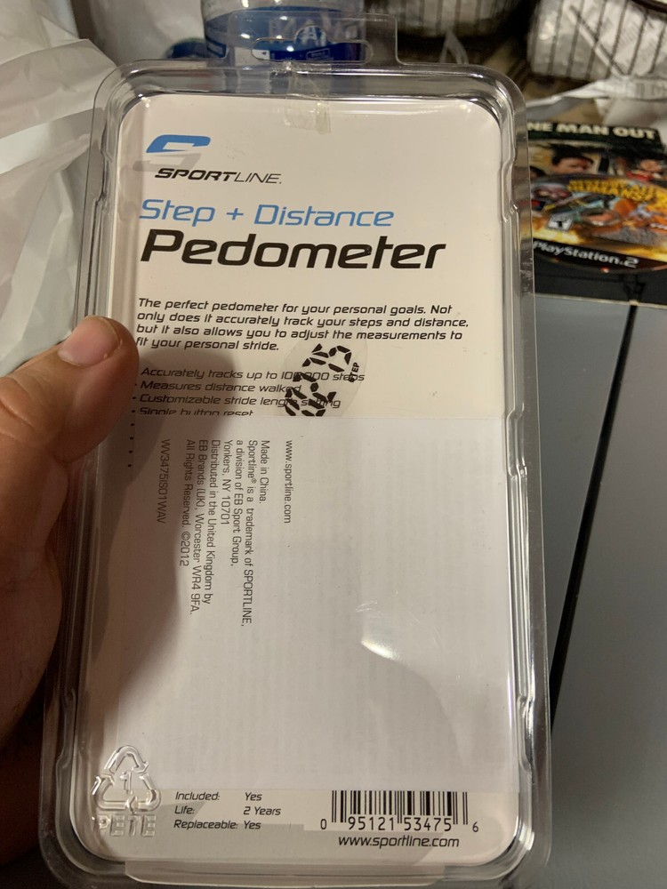 SportlineÂ® Step + Distance Pedometer