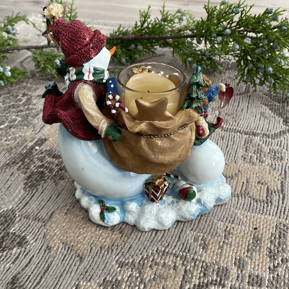 Home Interiors Snowman Candleholder Decor