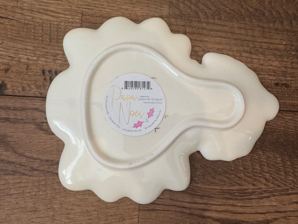 New Glitterville Colonel Cupcake Cookie Plate Ceramic