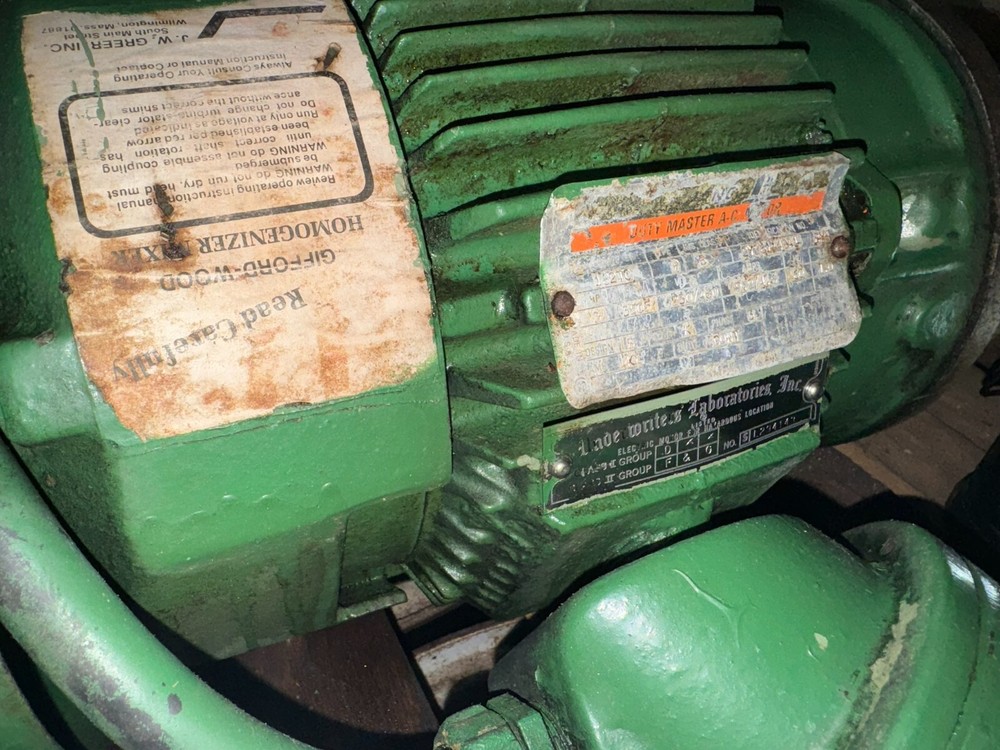 3 HP Greerco Explosion Proof Disperser Mixer Homogenizer