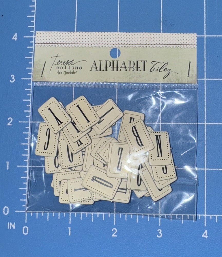 Teresa Collins - Alphabet  Tilez - Embellishments