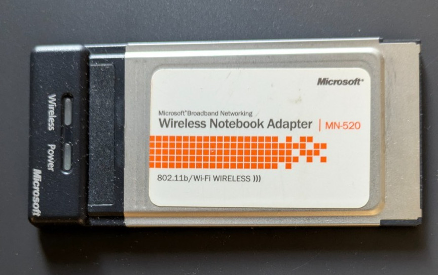 Microsoft Broadband Wireless Notebook/Laptop Adapter MN-520