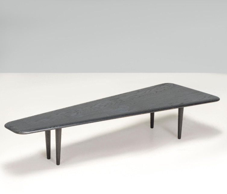 Tom Dixon Dark Oak Low Slab Coffee Table in Great Condition