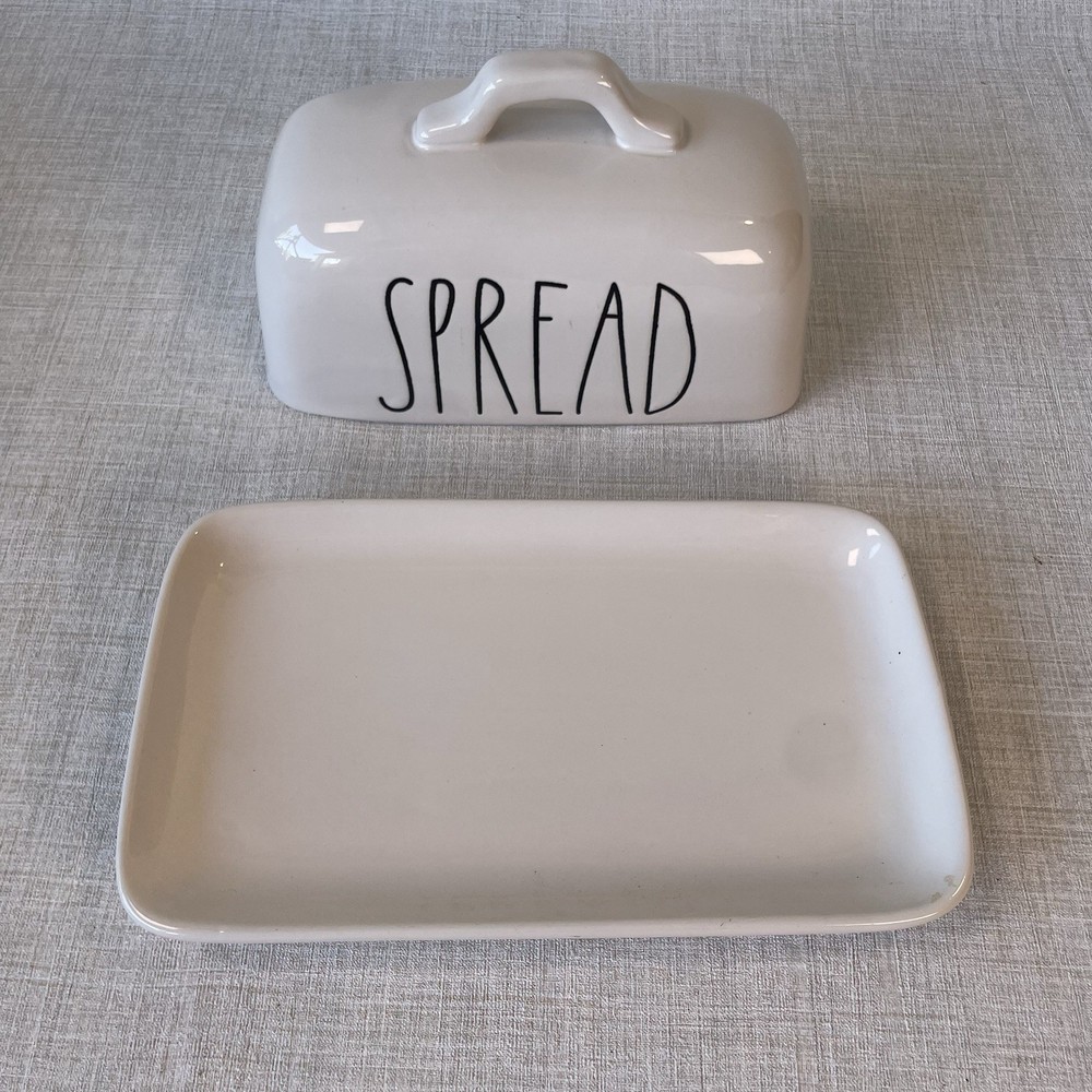 Rae Dunn Ceramic Covered Butter Dish SPREAD