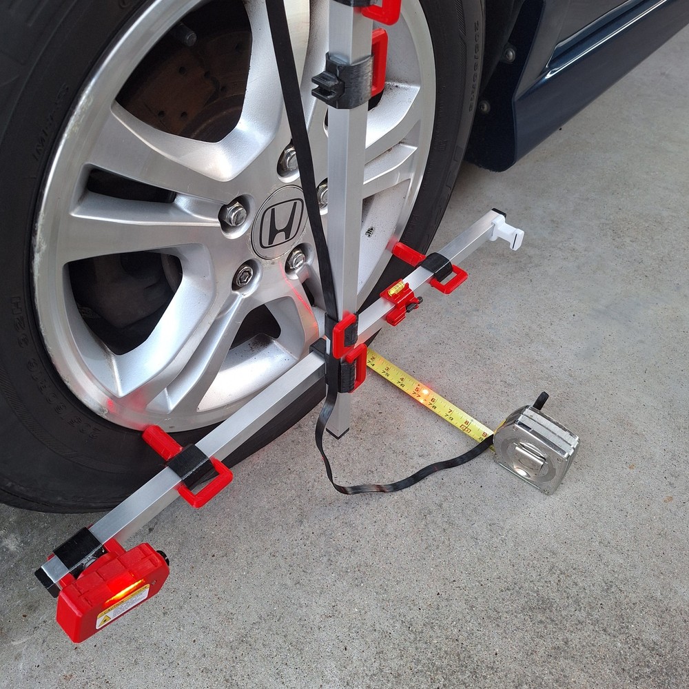 Precision Laser Toe Wheel Alignment Tool – DIY, Portable, Real-Time Feedback