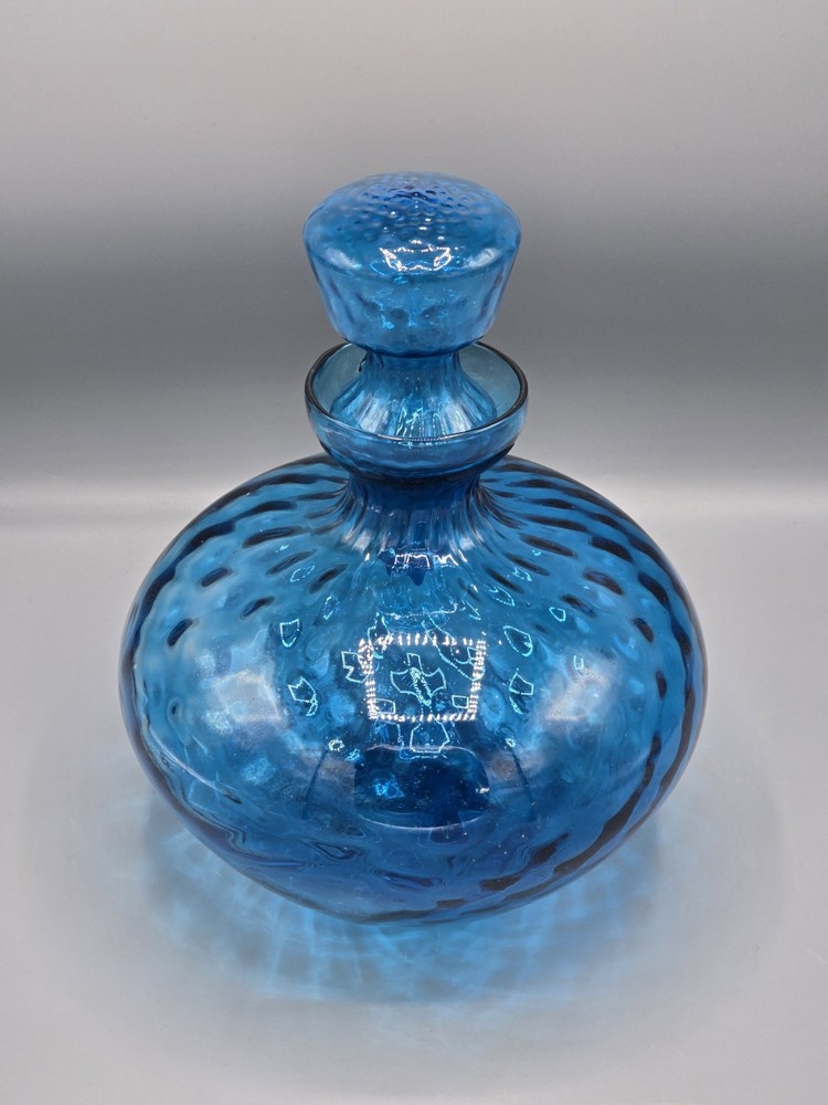 Empoli Blue WOW MCM Optic Genie Bottle Quilted Pattern