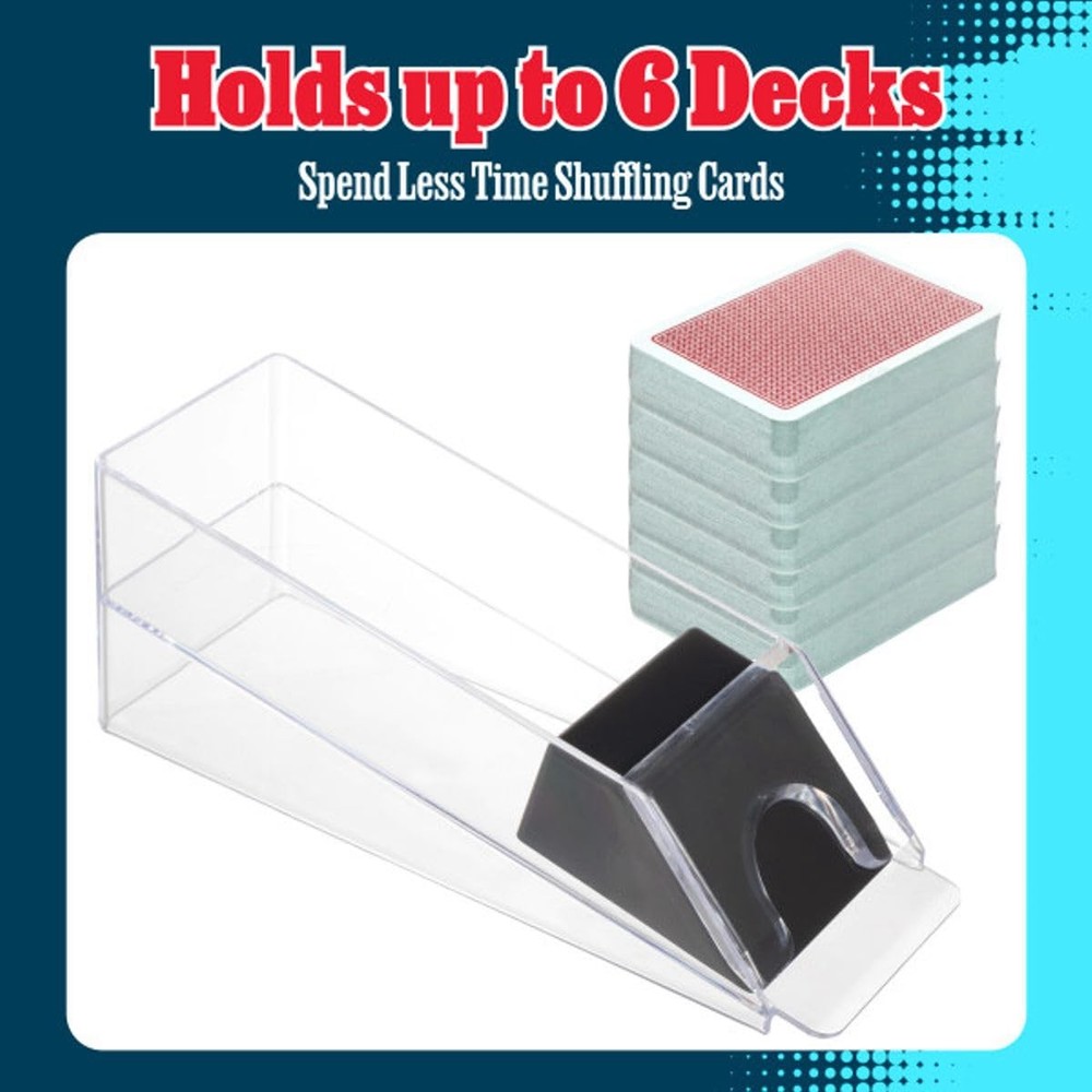 6 Deck Blackjack Dealing Shoe Acrylic Card Holder