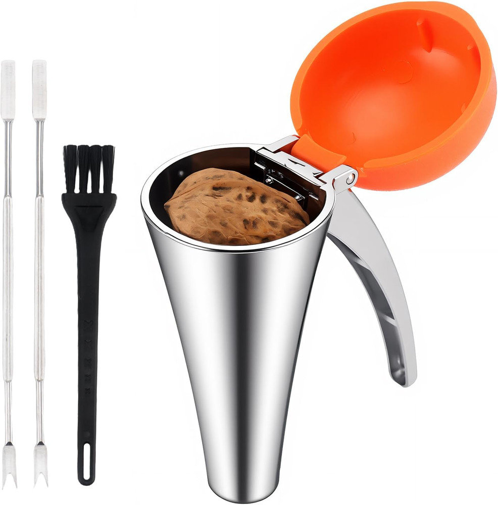 Heavy Duty Nut Cracker Tool for Pecan, Walnut, and Other Nuts, Black Walnut Crac