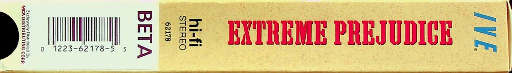 Extreme Prejudice - Beta Video - IVE (1987) - R - Pre-owned