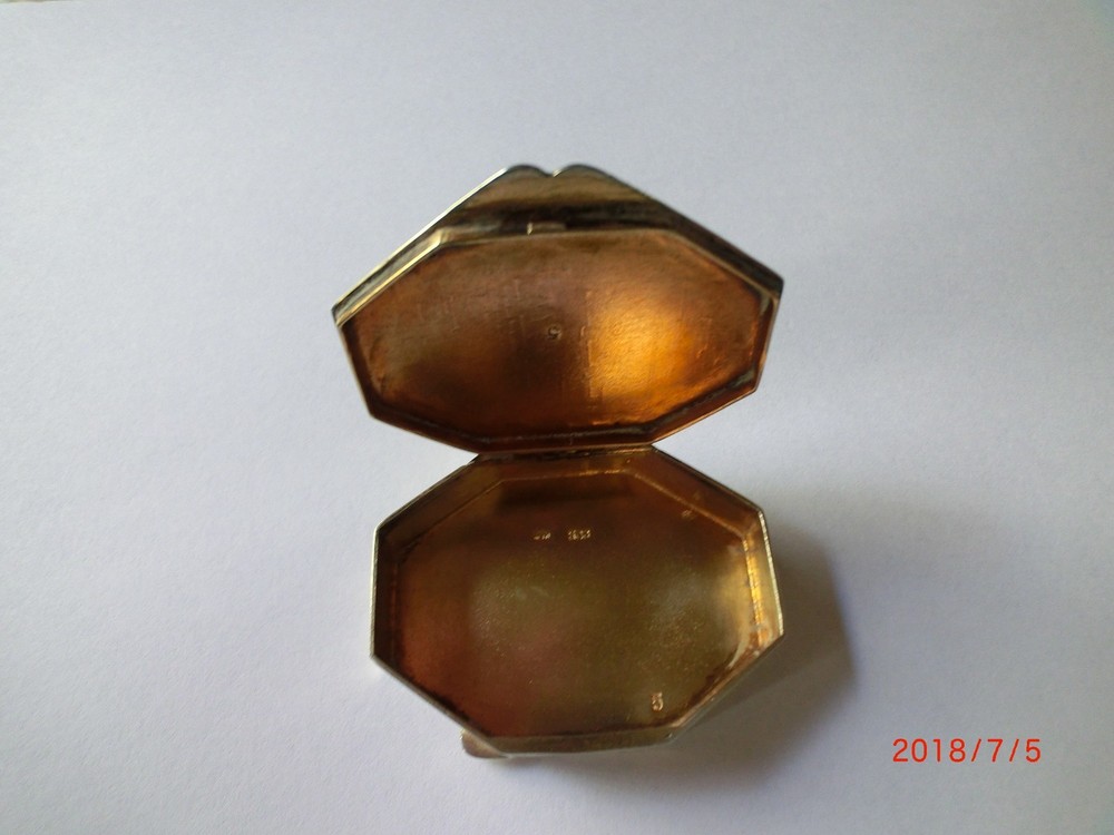 Vintage Italian 800 Silver Enameled Box