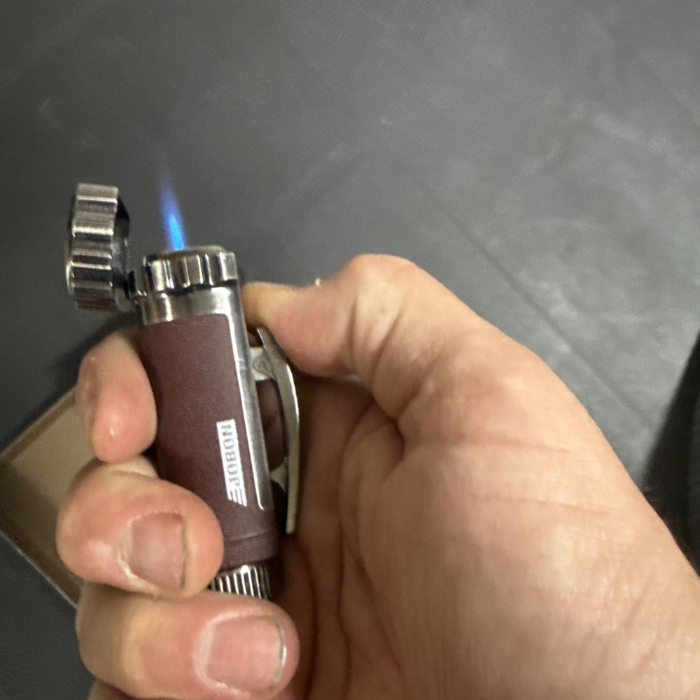 JOBON Ergo Grip Dual Torch Cigarette Cigar Lighter