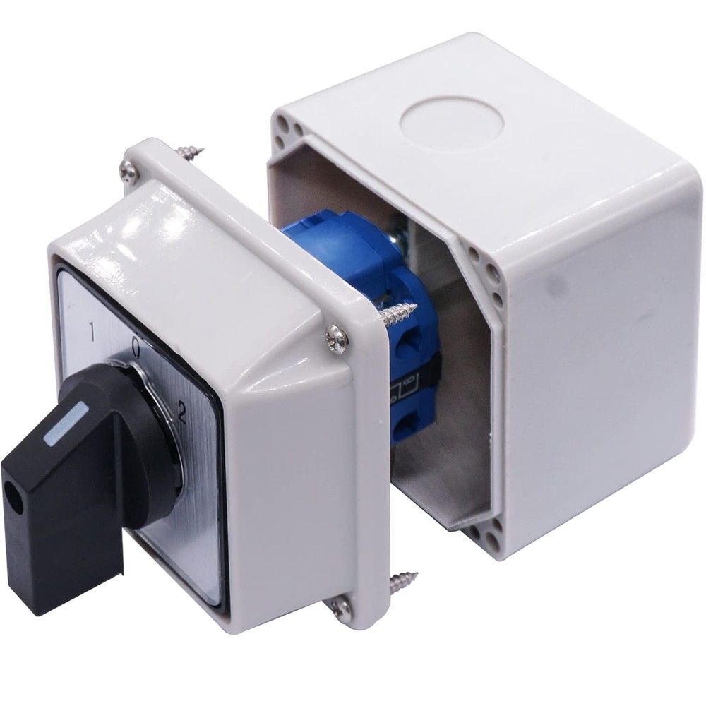 Changeover Switch 3 Position Selector Switch 8 Terminals 20A 550V Universal L...