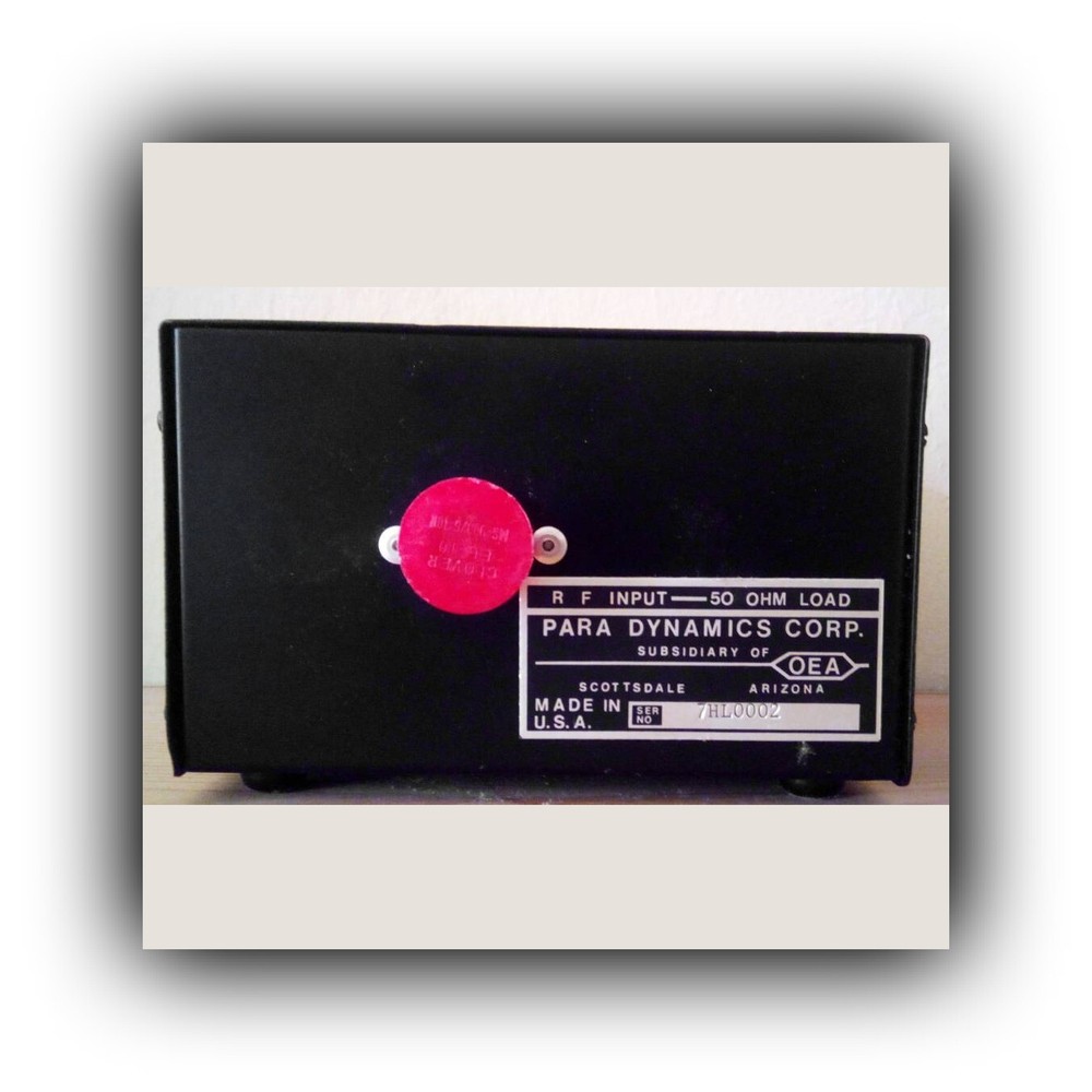 Vintage Analog RF Power Analyzer Para Dynamics Model PDC 248