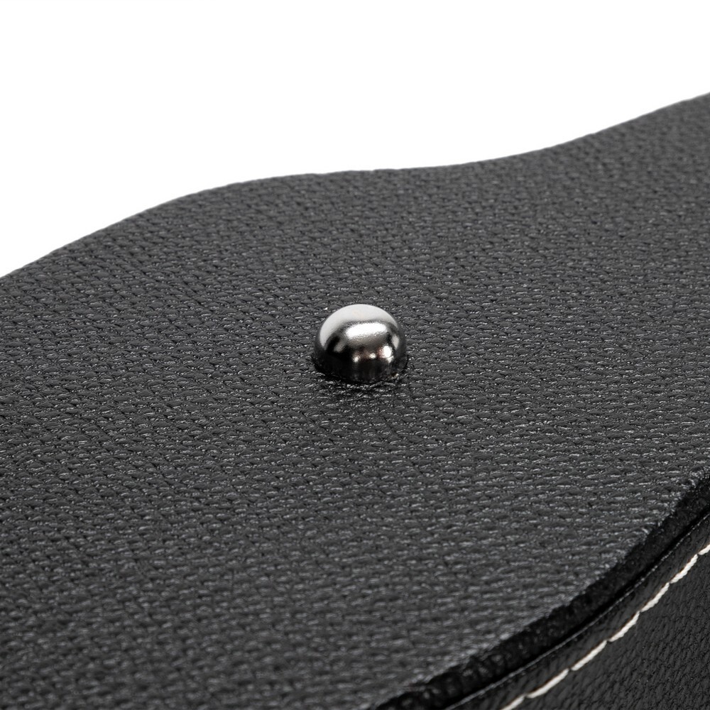 Black Lockable Strat and Tele Hard Shell Electric Guitar Case, Plush Interior