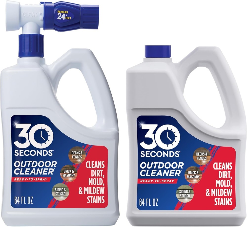 30 SECONDS Outdoor Cleaner 2 Pack with Sprayer