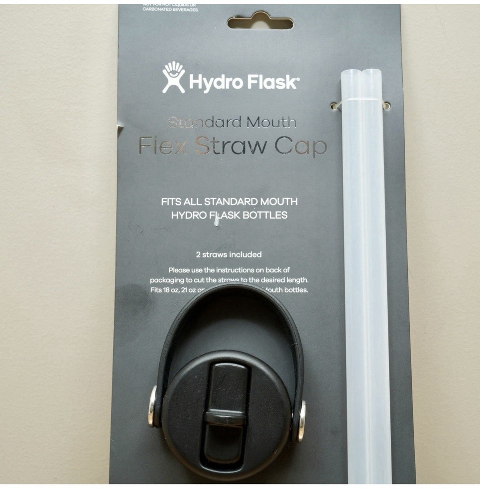HYDRO FLASK Standard Mouth FLEX STRAW CAP w/ Two Replacement Straws