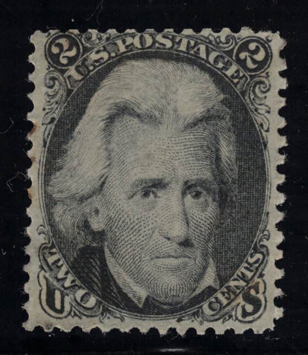 US Stamp Scott # 73 Black 2cent Jackson - Mint OG H