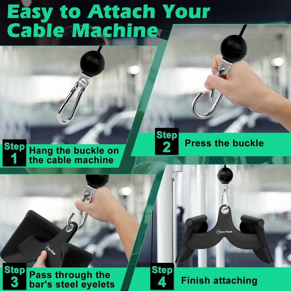 LAT Pulldown Attachments Bar Cable Machine Attachment for Home Gym Equipment