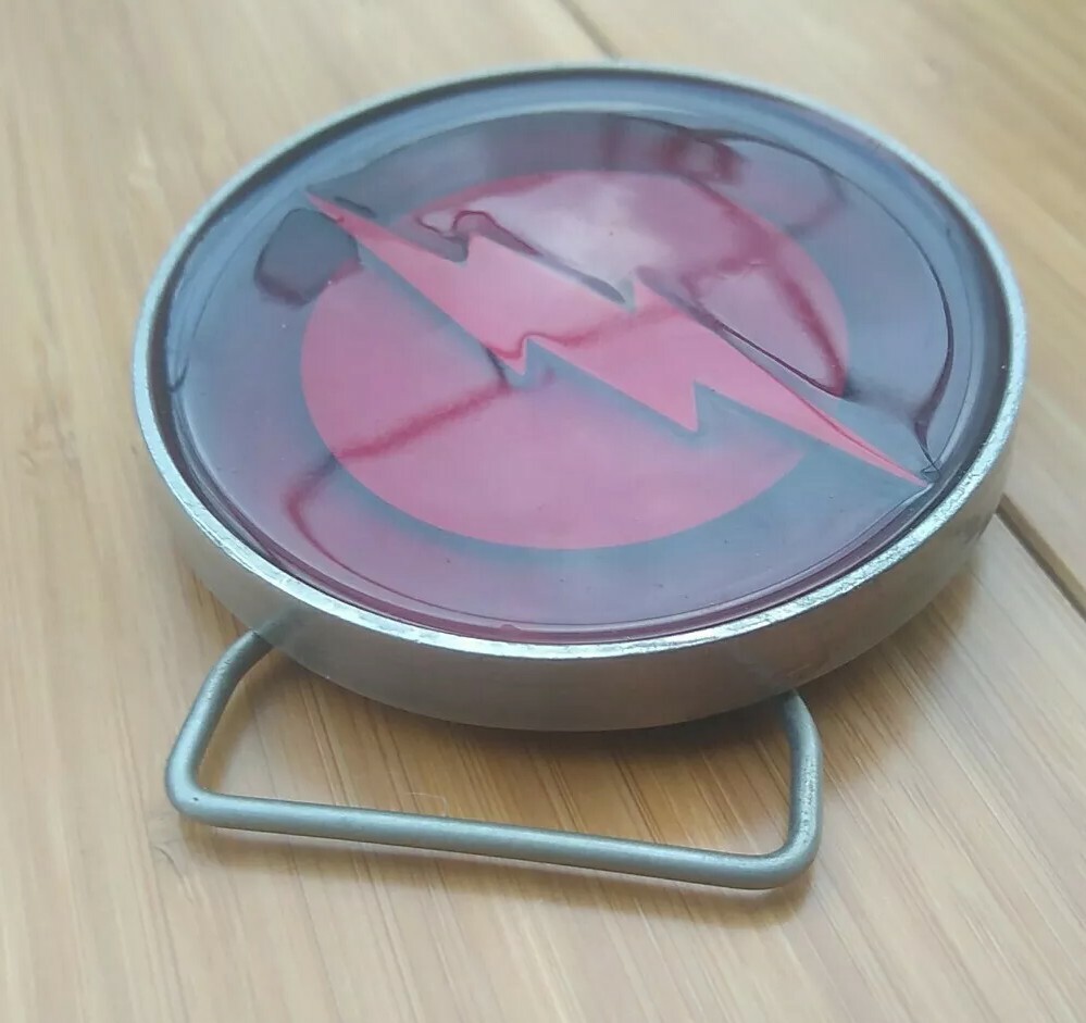 TM & DC Comics The Flash Red 3" Belt Buckle