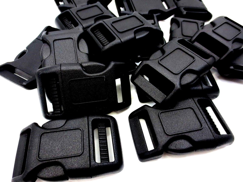 Buckle Clip-On For Strap, Durable Polyacetal, Fits 1", 25mm Wide Webbing Strap