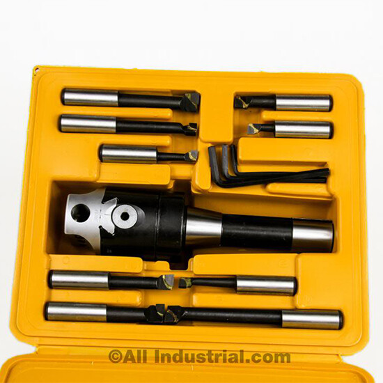 2" Boring Combo Set Includes Head R8 Shank & 1/2" Bars Kit for Bridgeport Mill