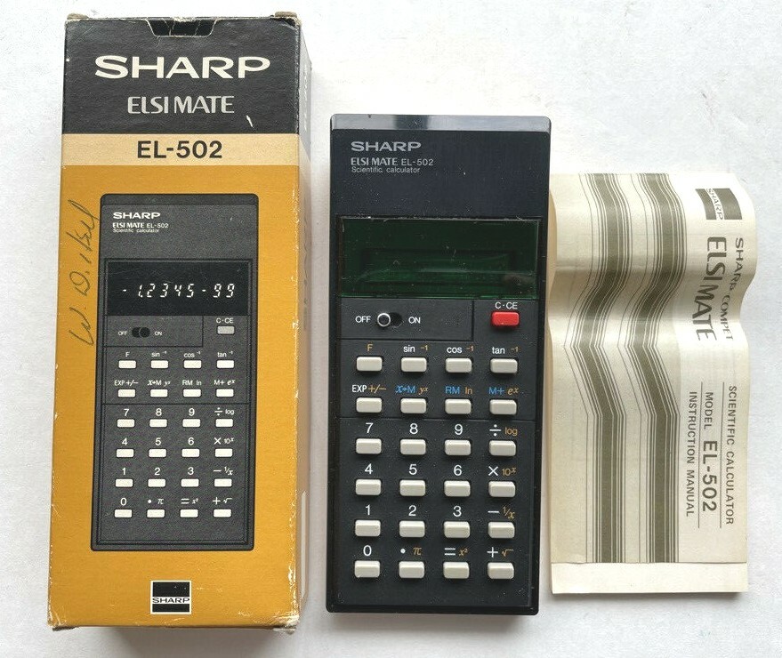 Vintage Sharp Elsi Mate EL-502 Calculator