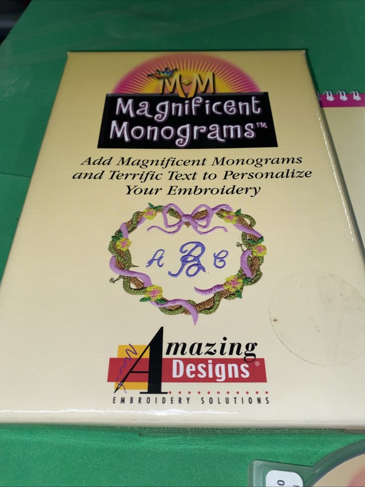 2003 Magnificent Monograms Embroidery Software from Amazing Designs (C3)