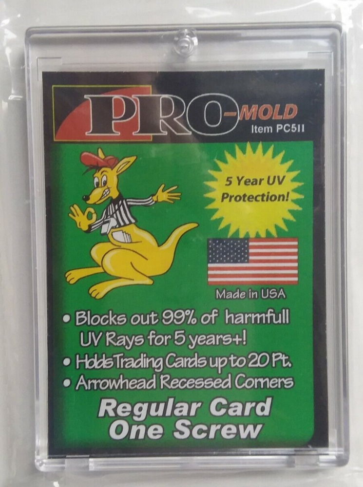 (10) Pro Mold PC5II Regular Card One Screw Card Protector New NIP