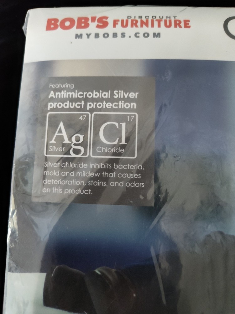 Bob’s Goof Proof King Size Antibacterial Silver Pillow Protector New In Pkg