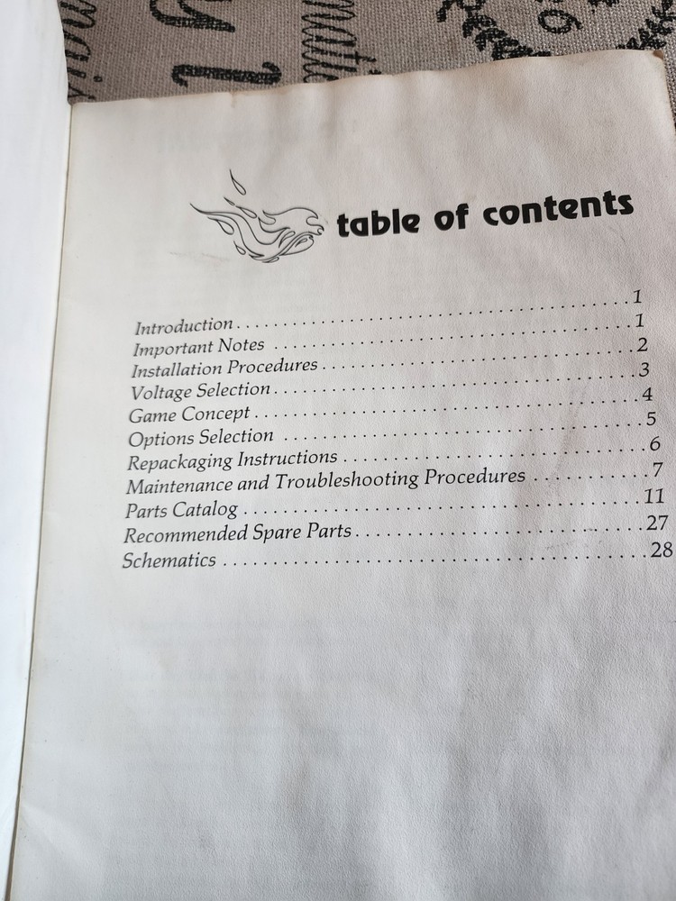 Space Firebird Arcade Manual Gremlin/Sega