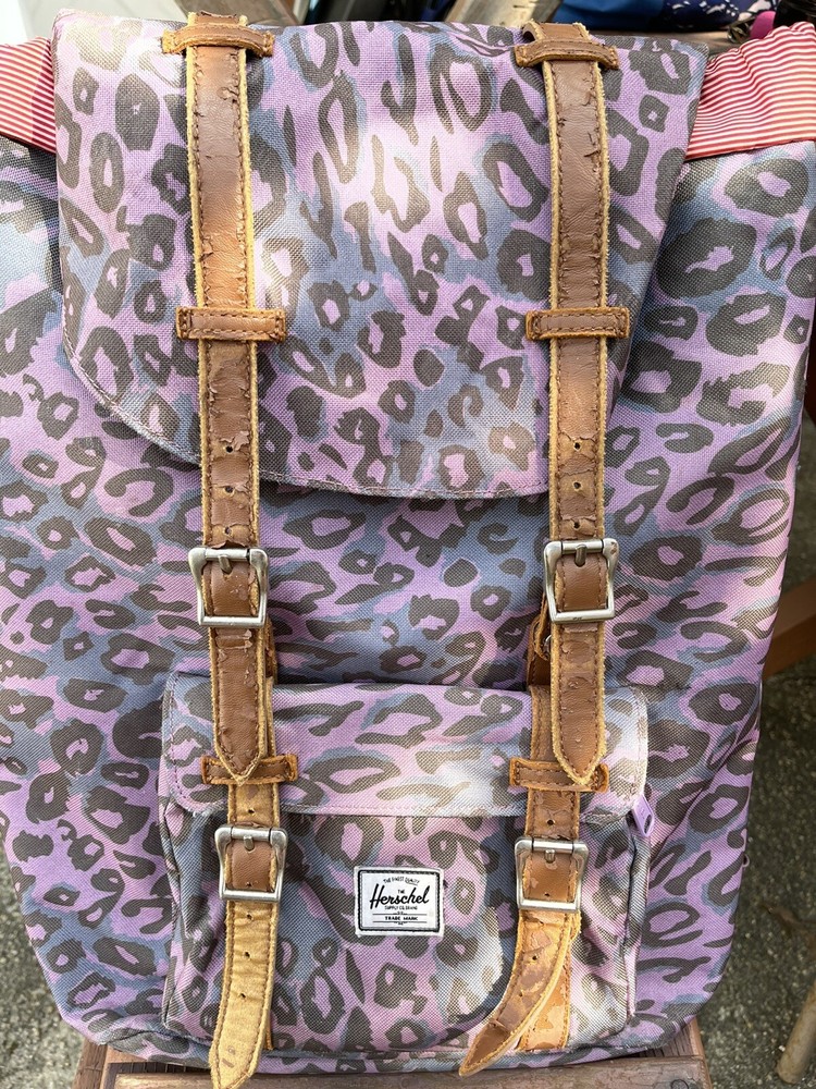 Herschel Little America Backpack Pink Camo Polyester