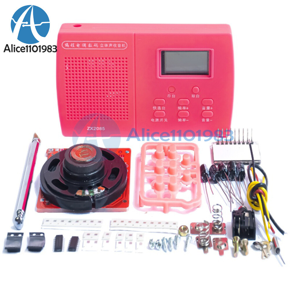Programming Digital Stereo Radio Kit Electronic Skill Teaching Practice DIY Part