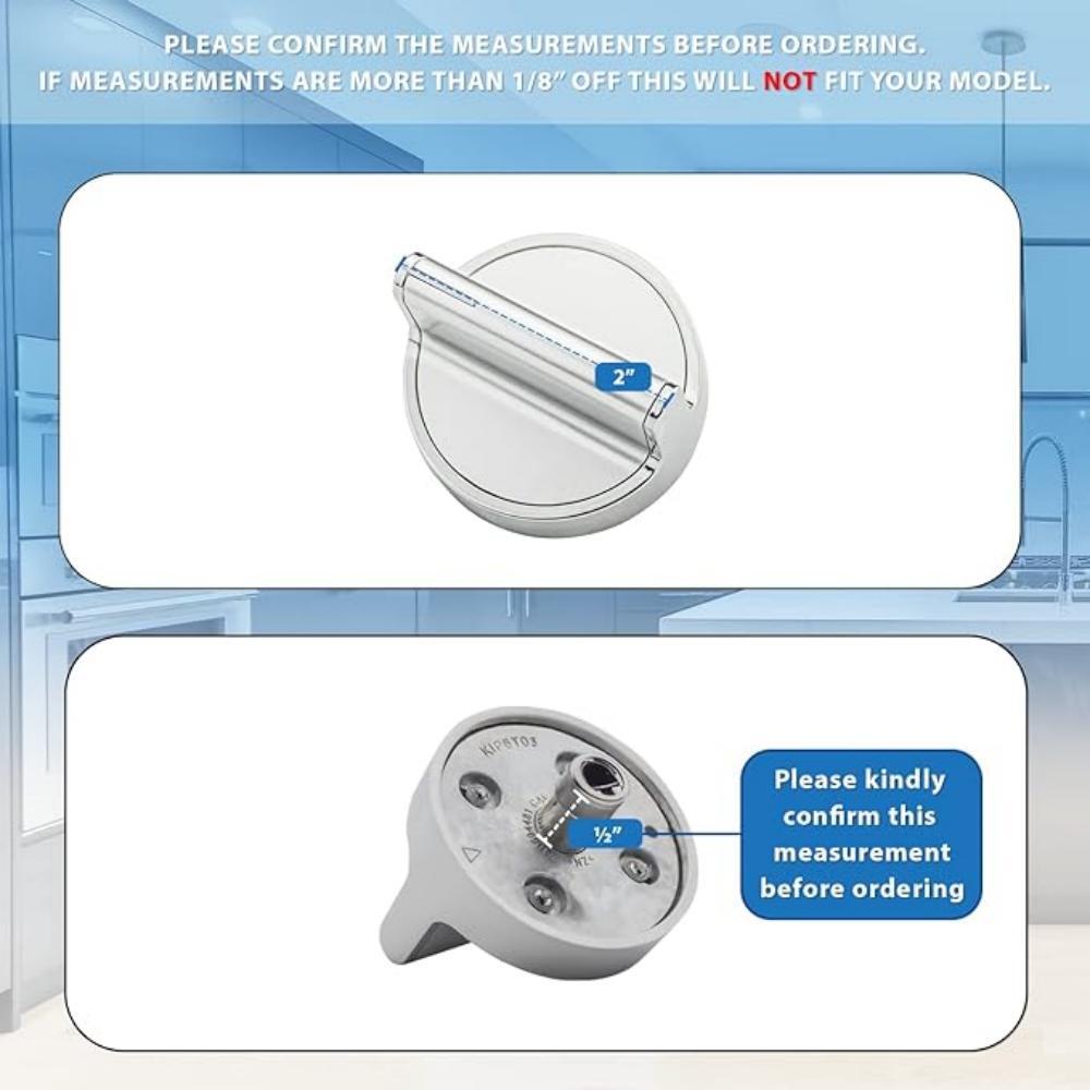 W10594481 Control Knobs Stove Knobs for Whirlpool WPW10646805 Cooktop Knobs