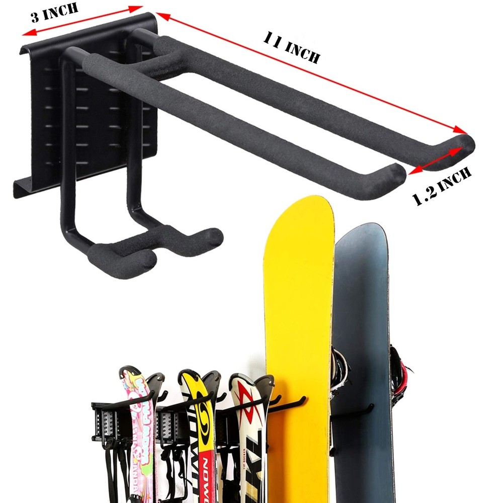 WALMANN Wall Mount Tool Organizer, Mop and Broom Holder, Garage Tools Storage...