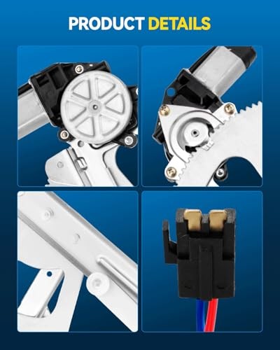 741-655 Front Driver Side Power Window Motor and Regulator Assembly for 1988