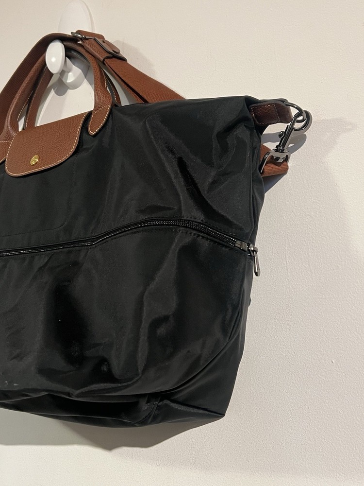 Longchamp Le Pliage Expandable Black Tote Bag