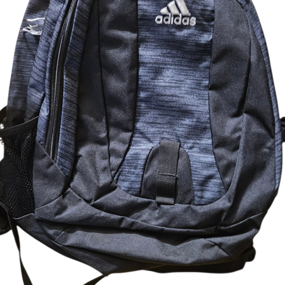 Adidas Backpack Black Blue Grey Heather Pattern everyday backpack