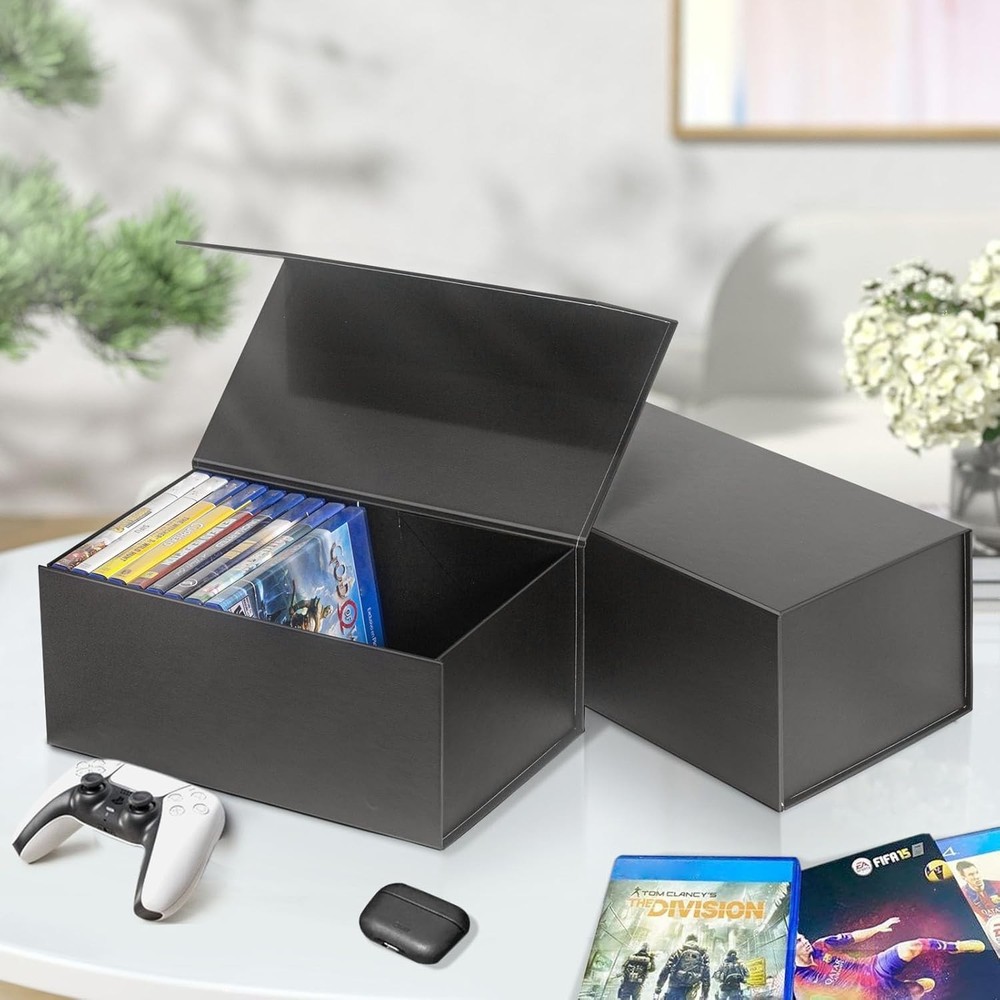 Video Game Storage Boxes, Blu-Ray Storage Boxes, Magnetic Video Game Box Prot...